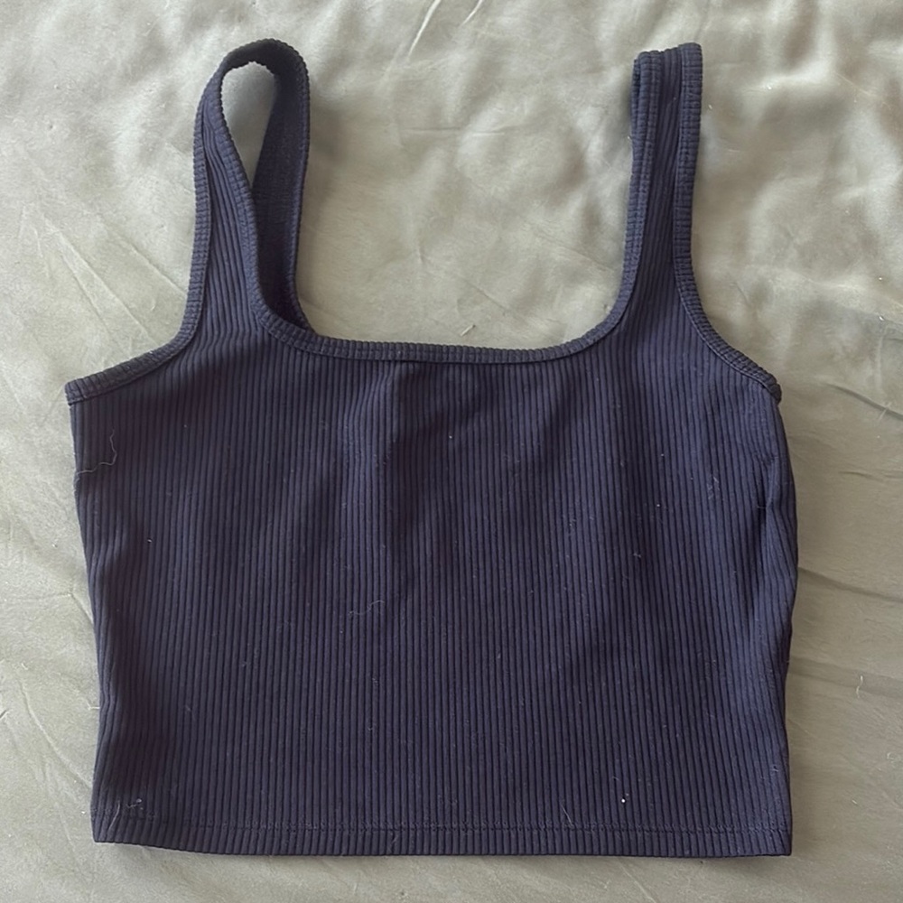 Hollister Black Ribbed Women's Tank Top